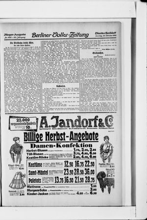 Berliner Volkszeitung vom 20.10.1912