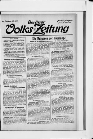 Berliner Volkszeitung vom 21.10.1912