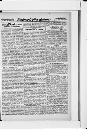 Berliner Volkszeitung vom 23.10.1912