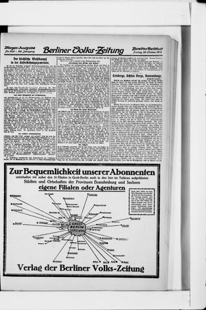 Berliner Volkszeitung vom 25.10.1912