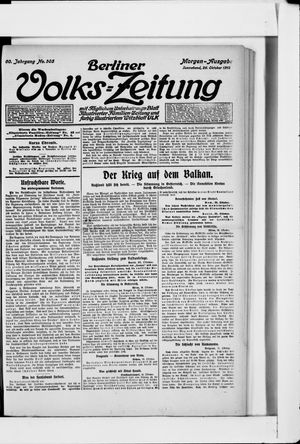 Berliner Volkszeitung vom 26.10.1912