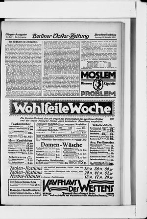 Berliner Volkszeitung vom 27.10.1912