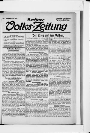 Berliner Volkszeitung vom 28.10.1912