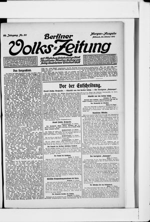 Berliner Volkszeitung vom 30.10.1912