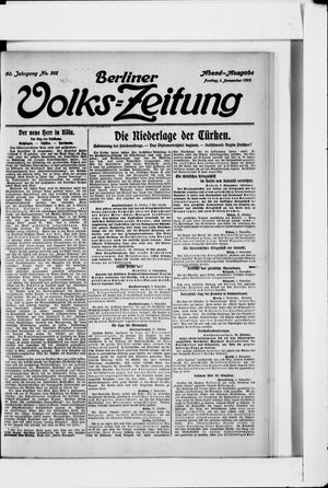 Berliner Volkszeitung vom 01.11.1912