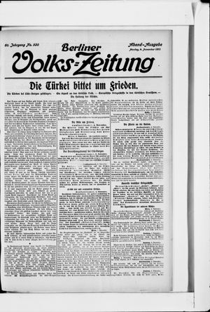 Berliner Volkszeitung vom 04.11.1912