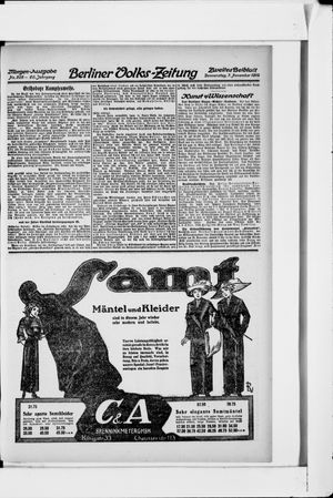 Berliner Volkszeitung vom 07.11.1912