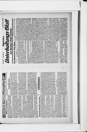 Berliner Volkszeitung vom 09.11.1912