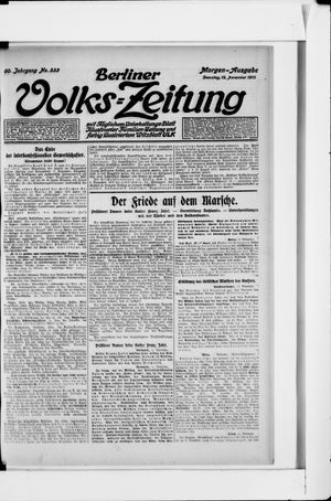 Berliner Volkszeitung vom 12.11.1912