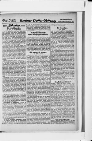 Berliner Volkszeitung vom 14.11.1912