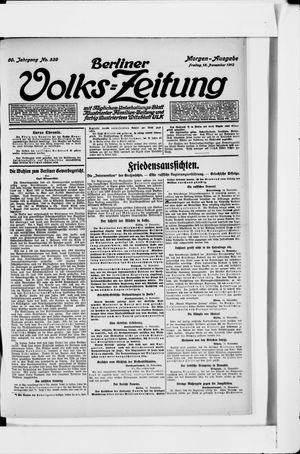 Berliner Volkszeitung vom 15.11.1912