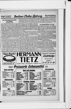 Berliner Volkszeitung vom 15.11.1912