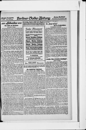 Berliner Volkszeitung vom 16.11.1912