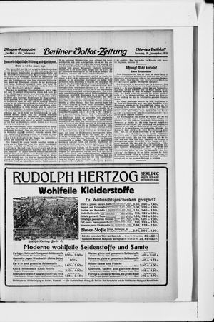 Berliner Volkszeitung vom 17.11.1912
