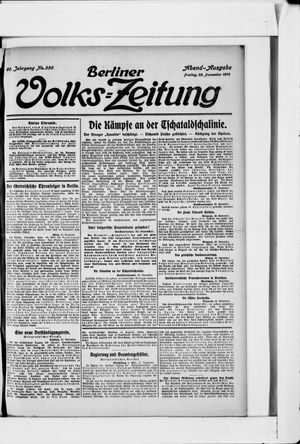 Berliner Volkszeitung vom 22.11.1912