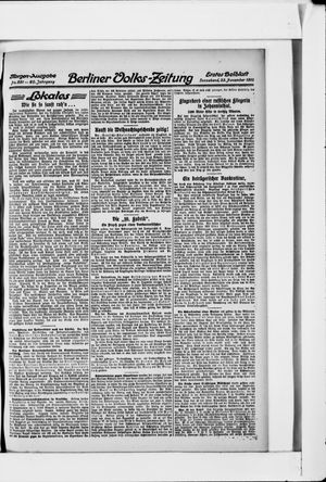 Berliner Volkszeitung vom 23.11.1912