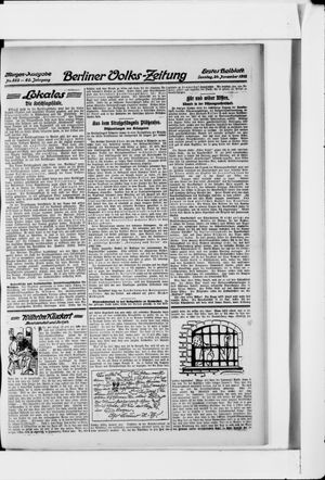 Berliner Volkszeitung vom 24.11.1912