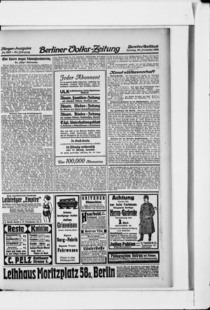 Berliner Volkszeitung vom 24.11.1912