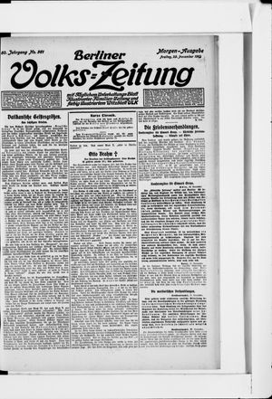 Berliner Volkszeitung vom 29.11.1912