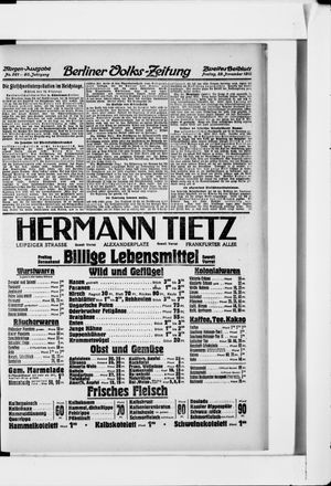Berliner Volkszeitung vom 29.11.1912