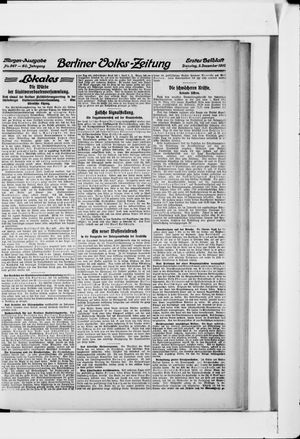Berliner Volkszeitung vom 03.12.1912