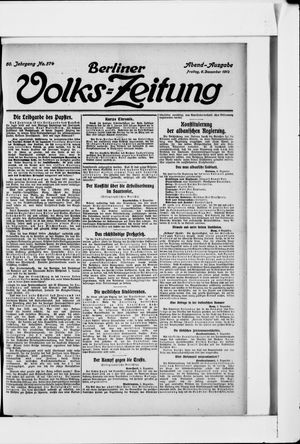 Berliner Volkszeitung vom 06.12.1912