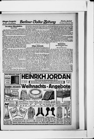Berliner Volkszeitung vom 08.12.1912