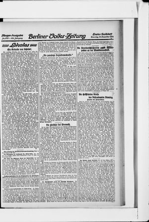 Berliner Volkszeitung vom 10.12.1912