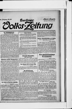 Berliner Volkszeitung vom 16.12.1912