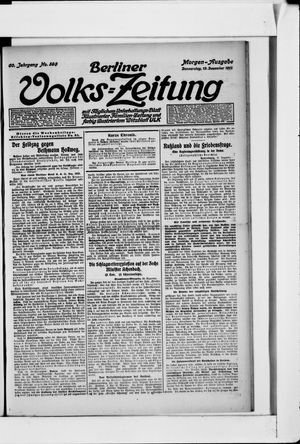 Berliner Volkszeitung vom 19.12.1912