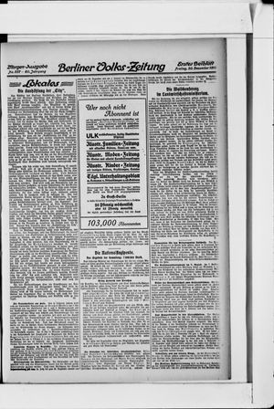 Berliner Volkszeitung vom 20.12.1912