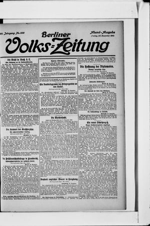Berliner Volkszeitung vom 20.12.1912