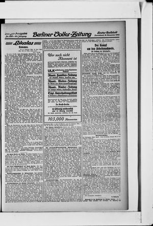 Berliner Volkszeitung vom 21.12.1912