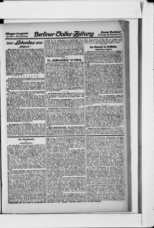 Berliner Volkszeitung vom 24.12.1912