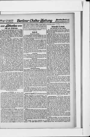Berliner Volkszeitung vom 25.12.1912