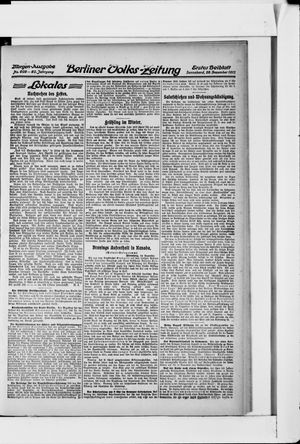 Berliner Volkszeitung vom 28.12.1912