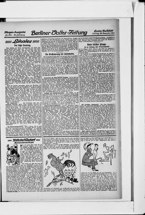 Berliner Volkszeitung vom 29.12.1912