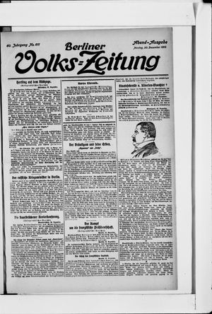 Berliner Volkszeitung vom 30.12.1912