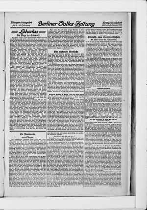 Berliner Volkszeitung vom 08.01.1913