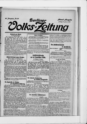 Berliner Volkszeitung vom 17.01.1913