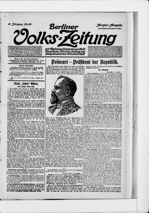 Berliner Volkszeitung on Jan 18, 1913