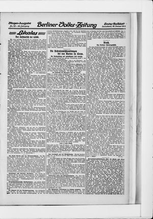 Berliner Volkszeitung vom 18.01.1913