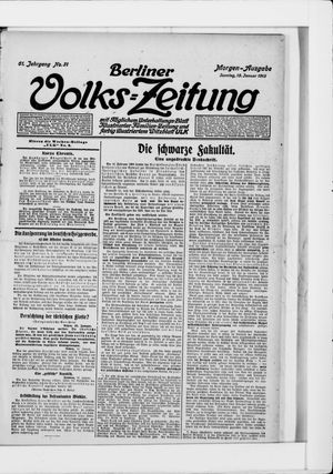 Berliner Volkszeitung on Jan 19, 1913