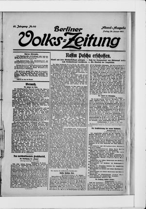 Berliner Volkszeitung on Jan 24, 1913