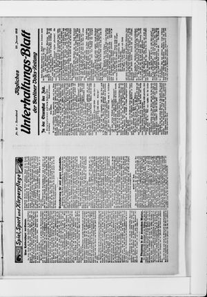 Berliner Volkszeitung vom 25.01.1913