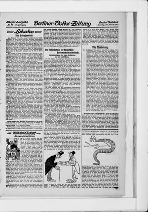 Berliner Volkszeitung on Jan 26, 1913