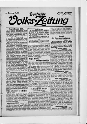 Berliner Volkszeitung on Jan 29, 1913