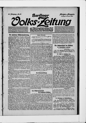 Berliner Volkszeitung on Jan 31, 1913