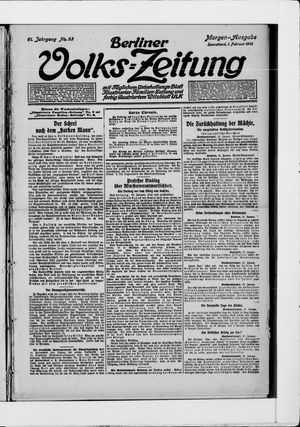 Berliner Volkszeitung vom 01.02.1913