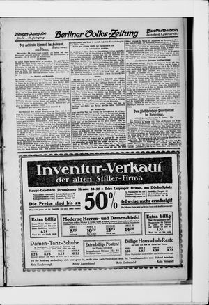 Berliner Volkszeitung vom 01.02.1913
